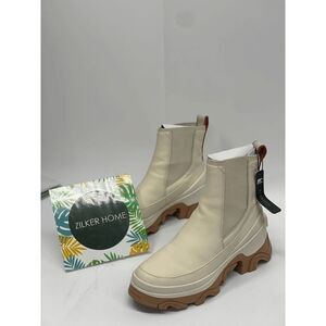 Sorel Women's Brex Chelsea Lug Sole Boots - Natural 7